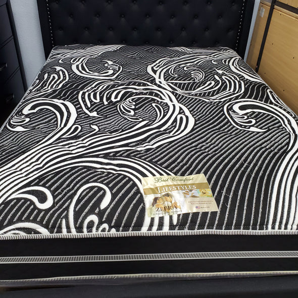 Zebra Black Mattress - Medium-Firm