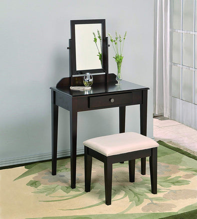 2208  IRIS VANITY & STOOL EXPRESSO