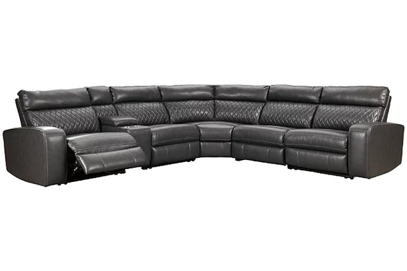 Samperstone 6-Piece Power Reclining Modular Sectional By Ashley