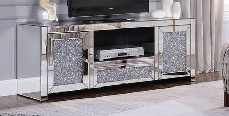 91450 Noralie Tv Stand, Faux Diamond inlay