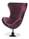 ELOISE CHAIR W/ OTTOMAN     |     CM-AC6841 Purple