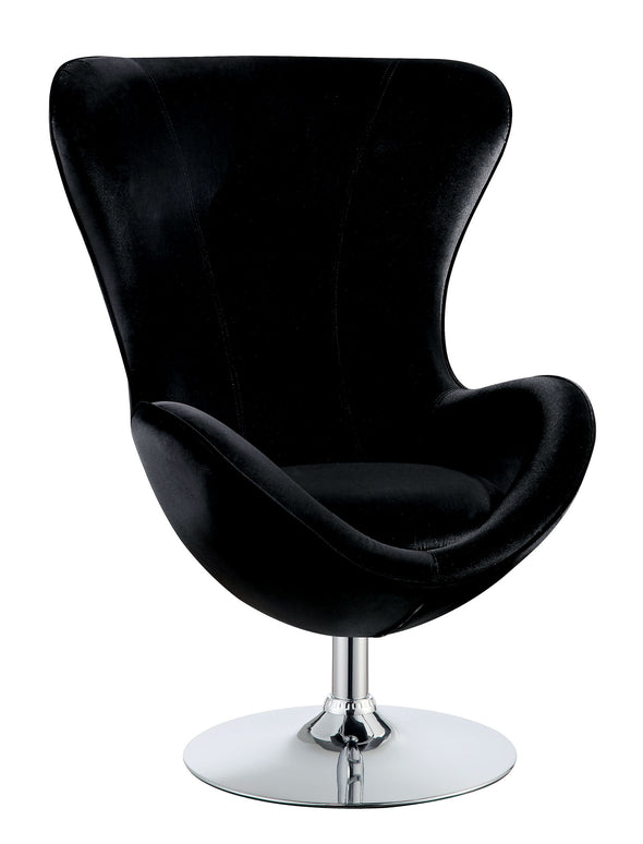 ELOISE CHAIR W/ OTTOMAN     |     CM-AC6841 Black