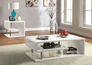 NINOVE COFFEE TABLE, WHITE     |     CM4057-C