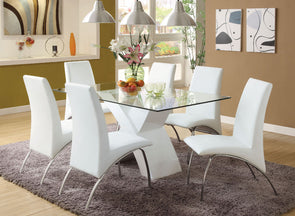 WAILOA DINING TABLE     |     CM8370BK-T WHITE