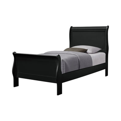 B3950 Louis Philip Modern Black Bed Frame