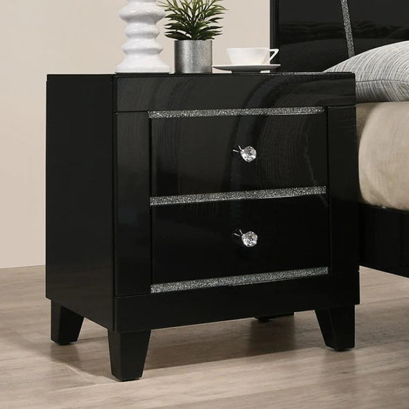 MAGDEBURG  FOA7038BK Nightstand, Chest, Dresser